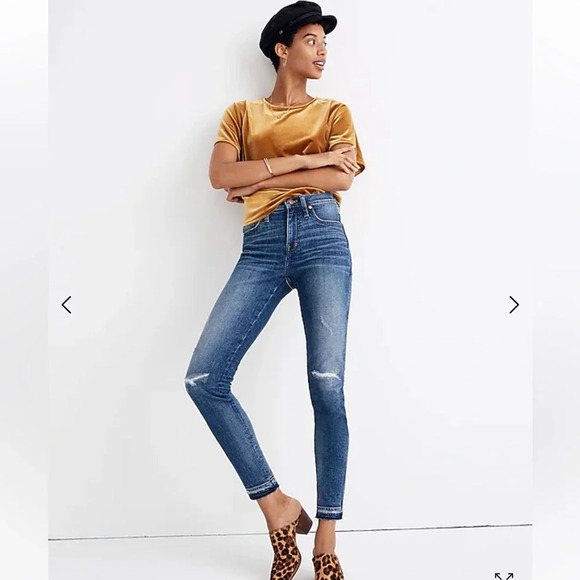 Madewell Denim - Madewell Petite 9" Mid-Rise Skinny Jeans in York Wash
